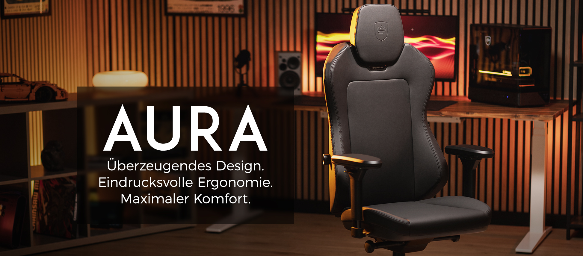 noblechairs AURA AtmoShell Black Edition