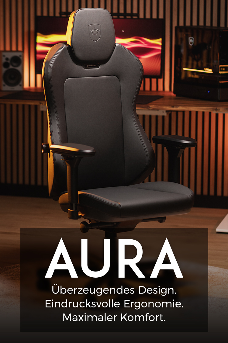 noblechairs AURA AtmoShell Black Edition