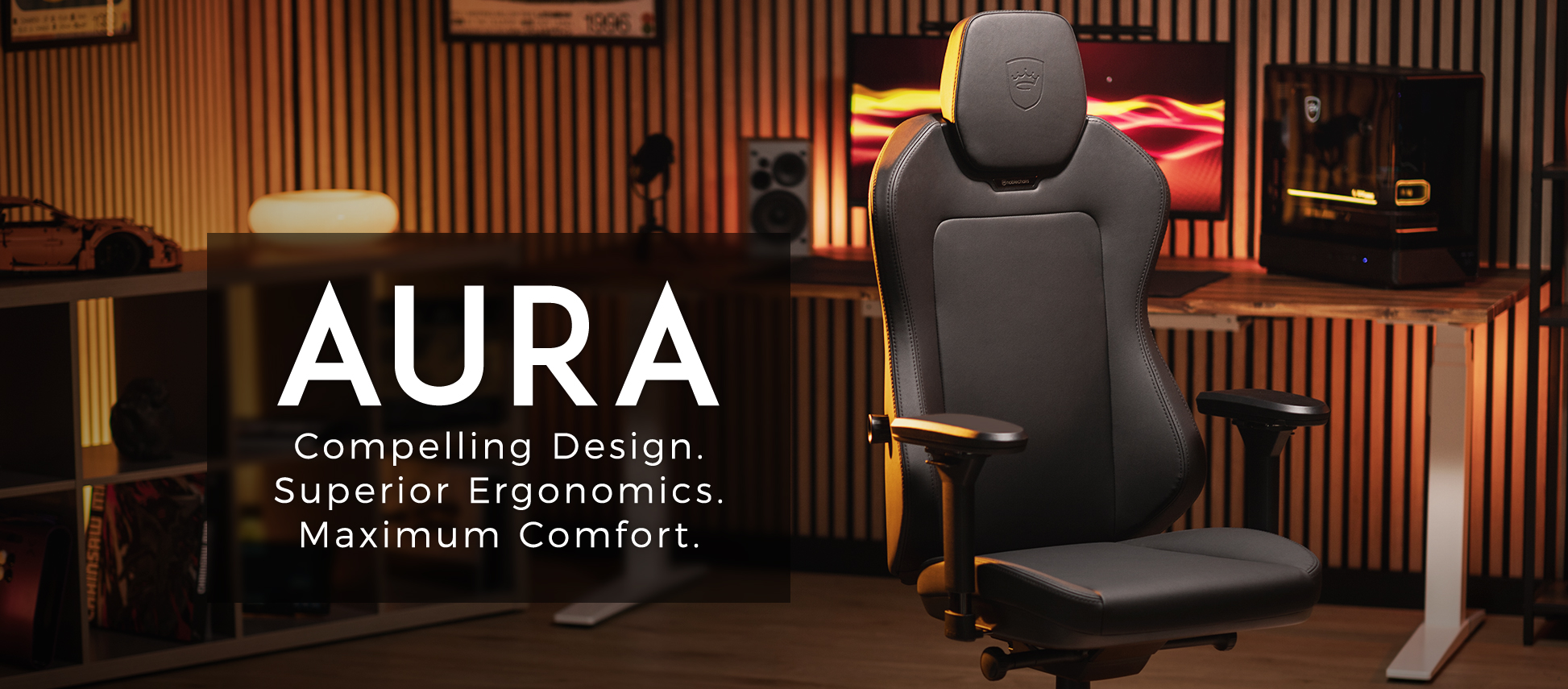 noblechairs AURA AtmoShell Black Edition
