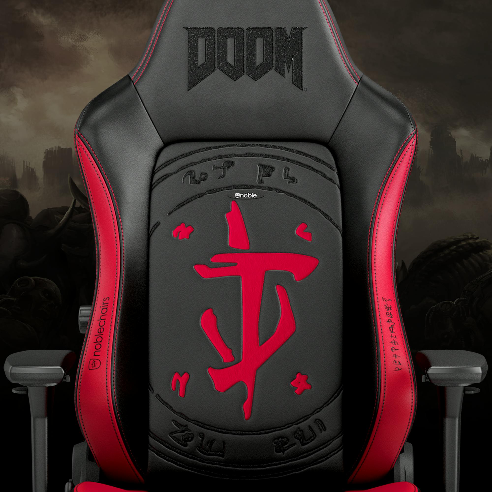 Gaming Chair DOOM Vegan PU Leather Front View