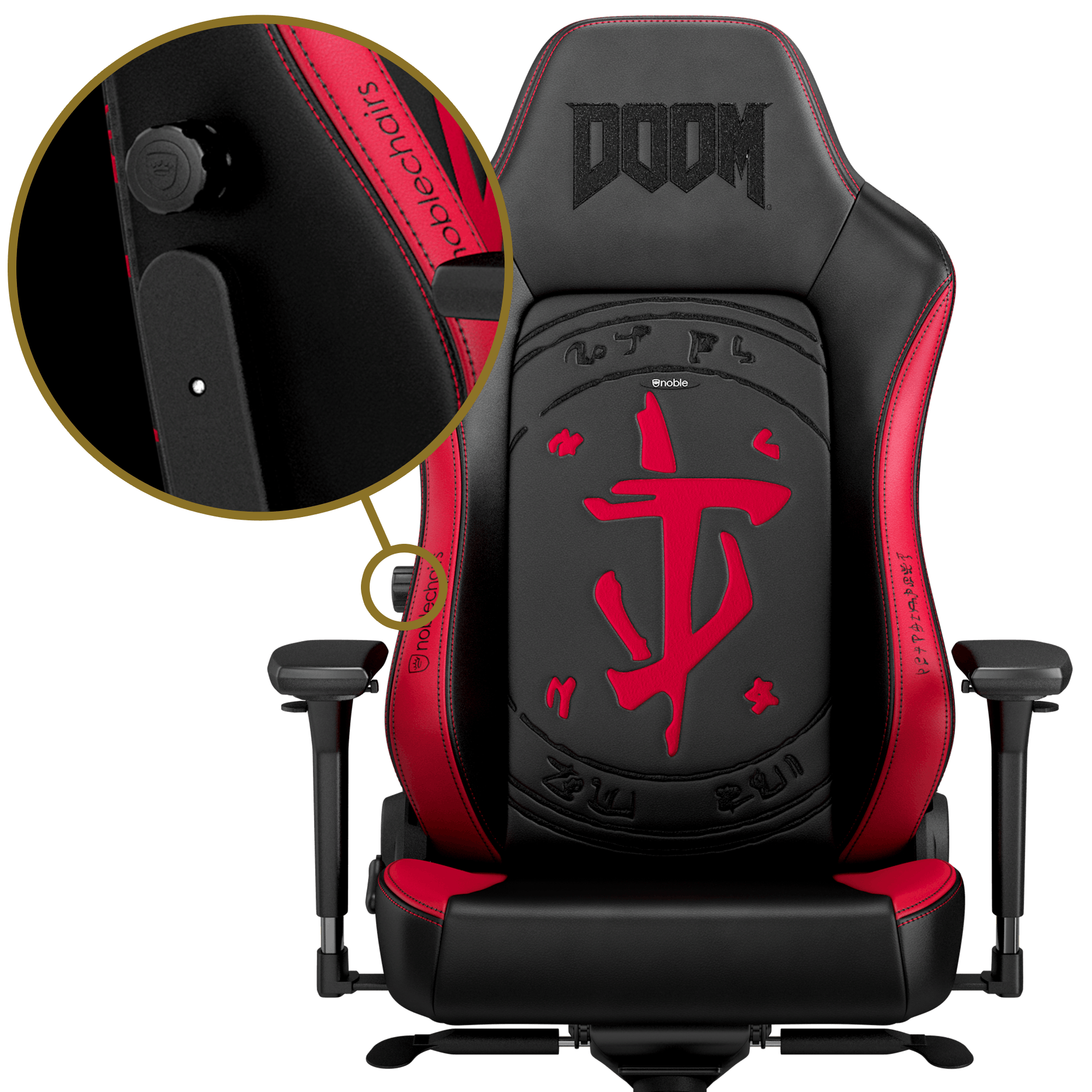 Ergonomic gaming chair DOOM vegan PU leather