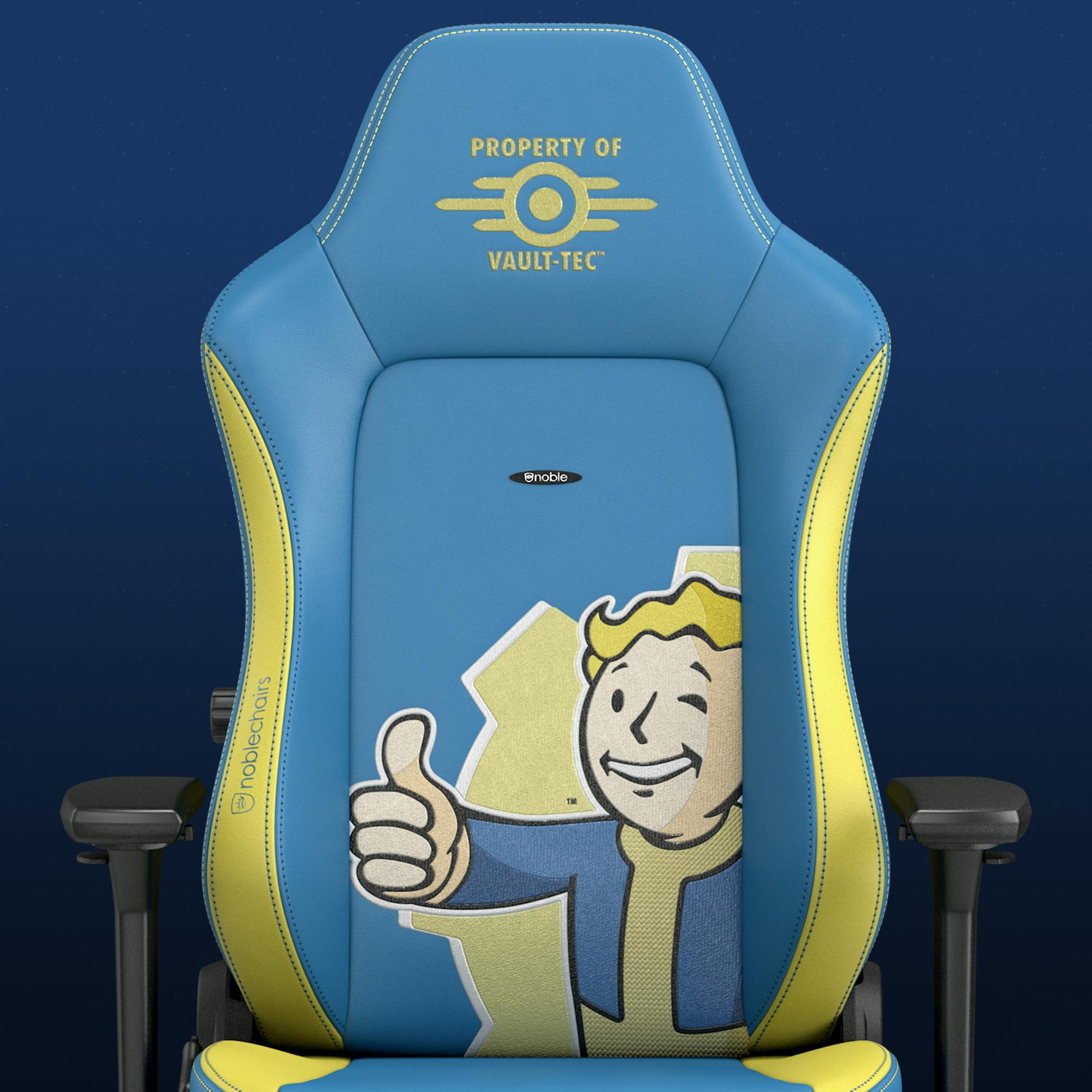 Gaming Chair Vault-Tec Vegan PU Leather Front View