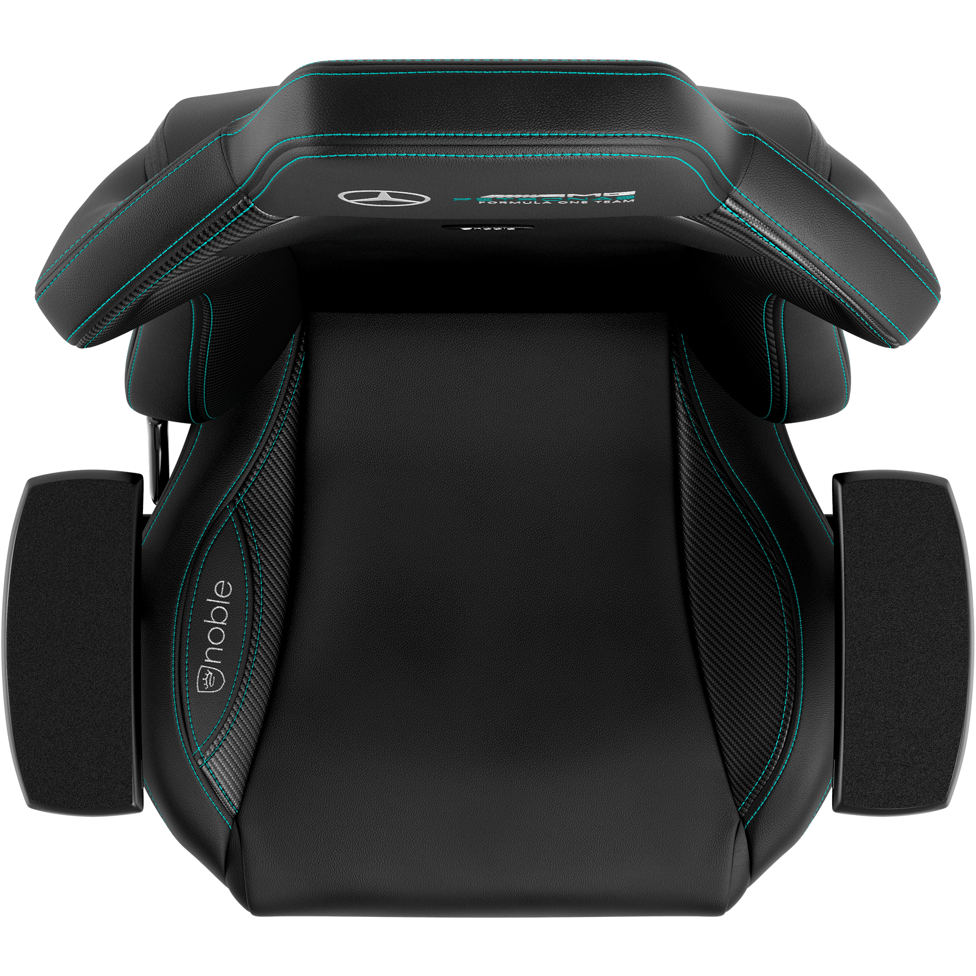 Gaming chair movable armrests AMG Mercedes F1 Petronas vegan pu leather