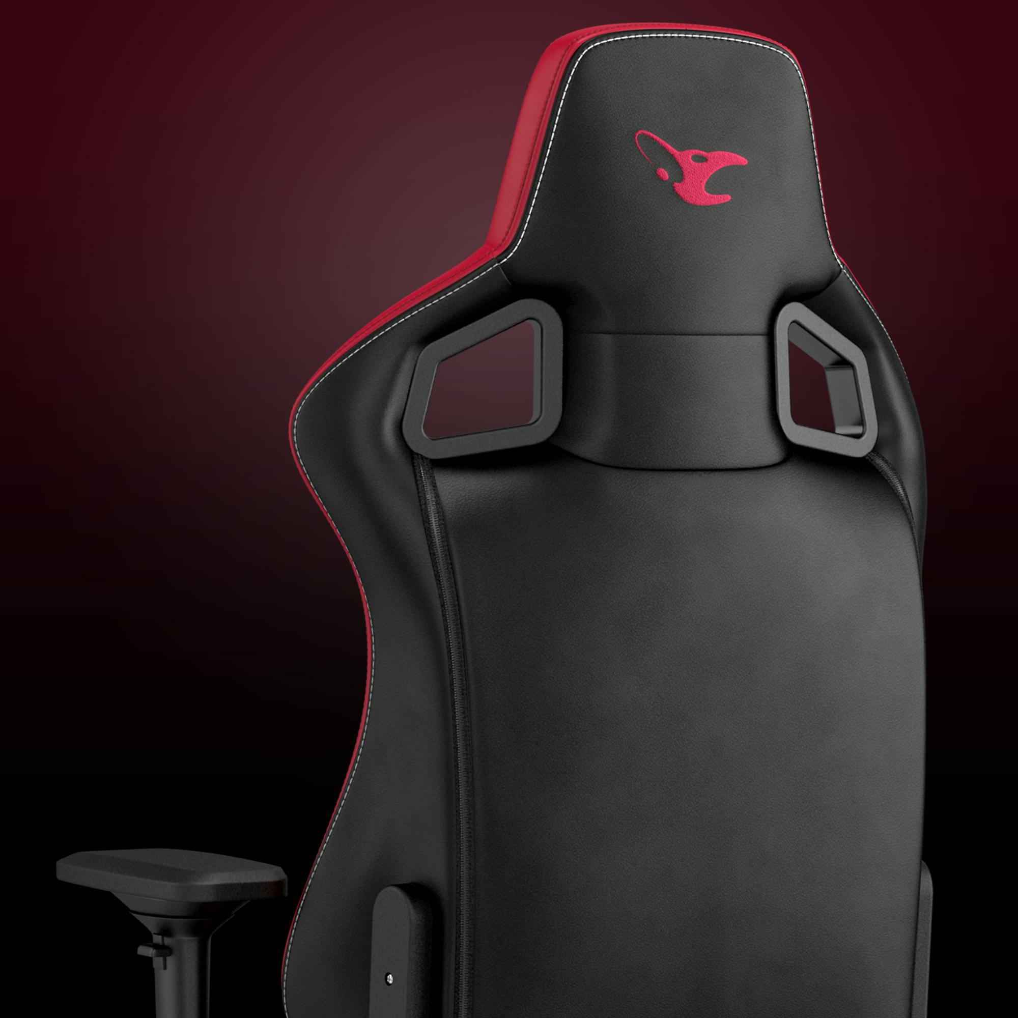 Gaming Chair Mousesports Vegan PU Leather Rear Left View