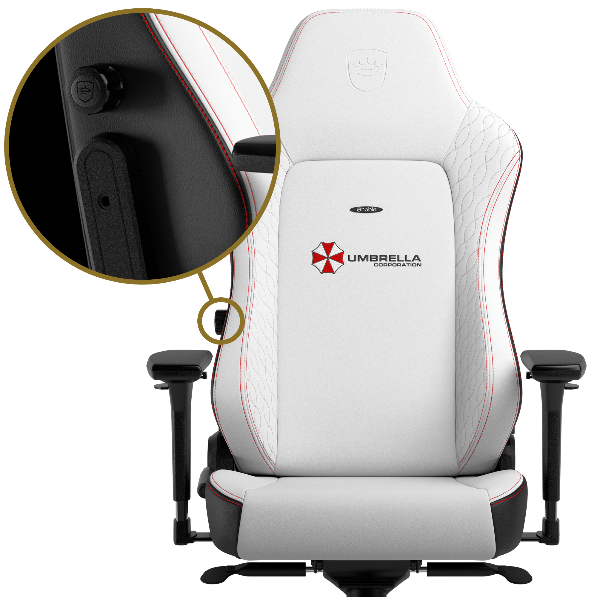 Ergonomic gaming chair Resident Evil Umbrella vegan pu leather