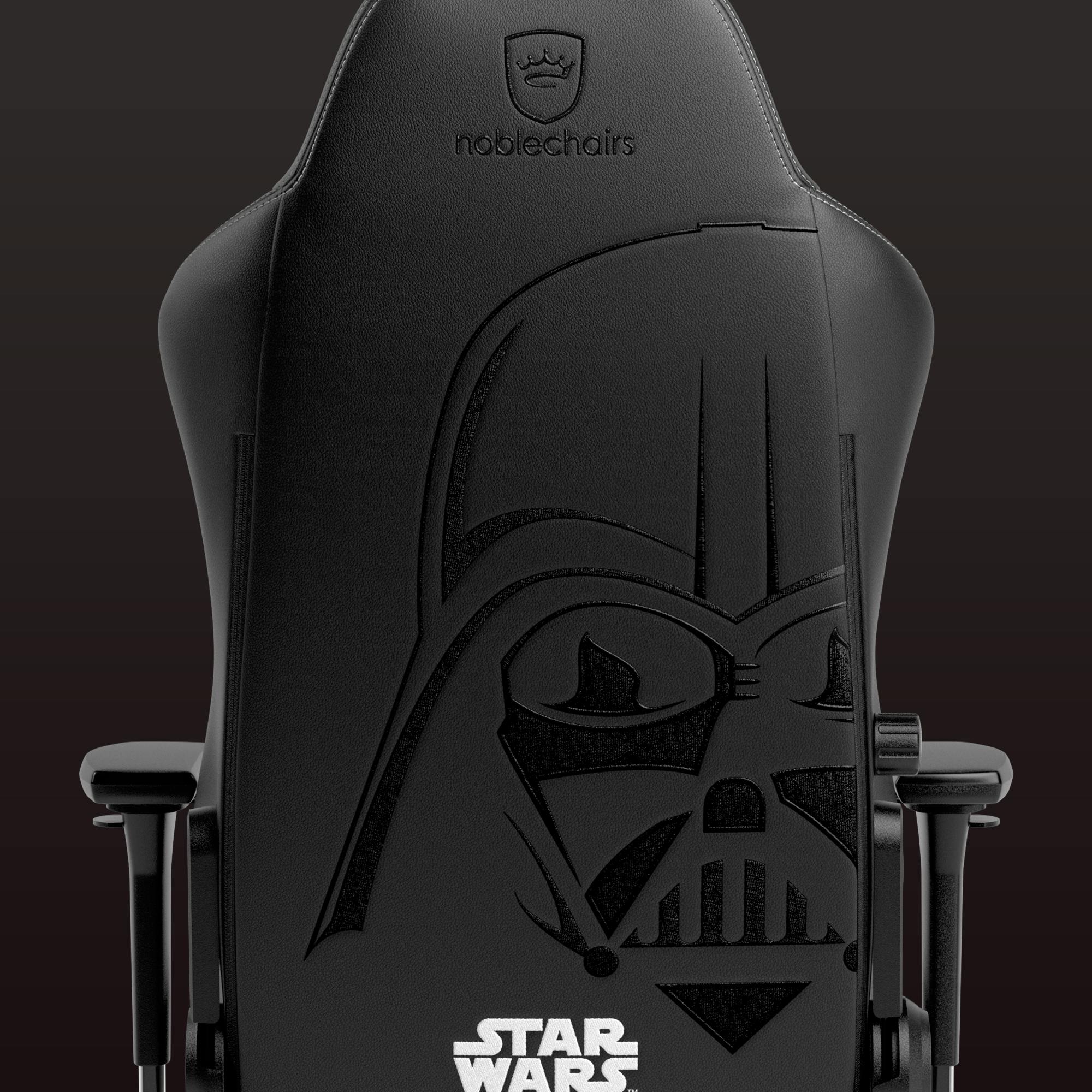 Chaise de jeu Darth Vader en cuir végétalien PU vue arrière