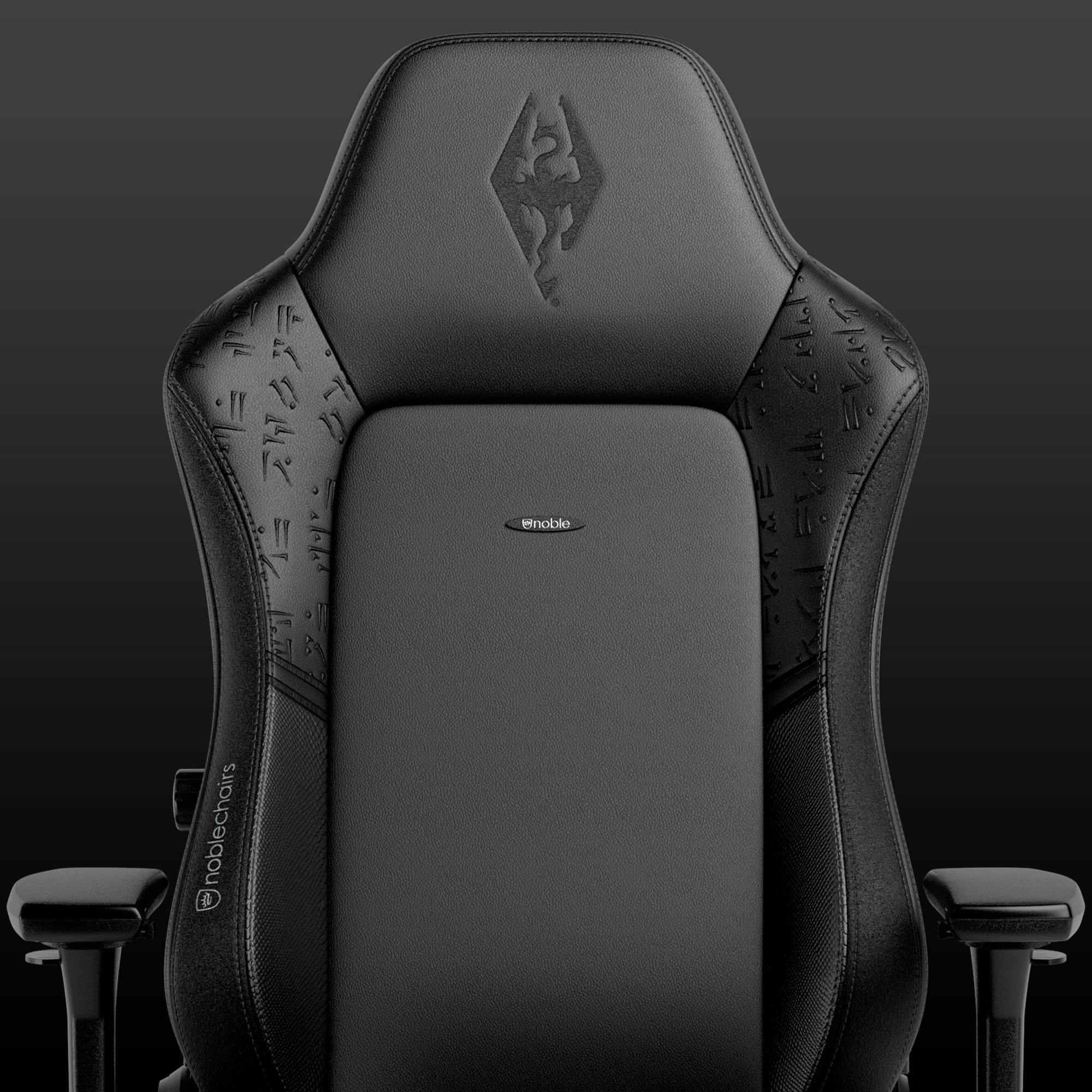 Gaming Chair Skyrim 10th Anniversary Vegan PU Leather Front View