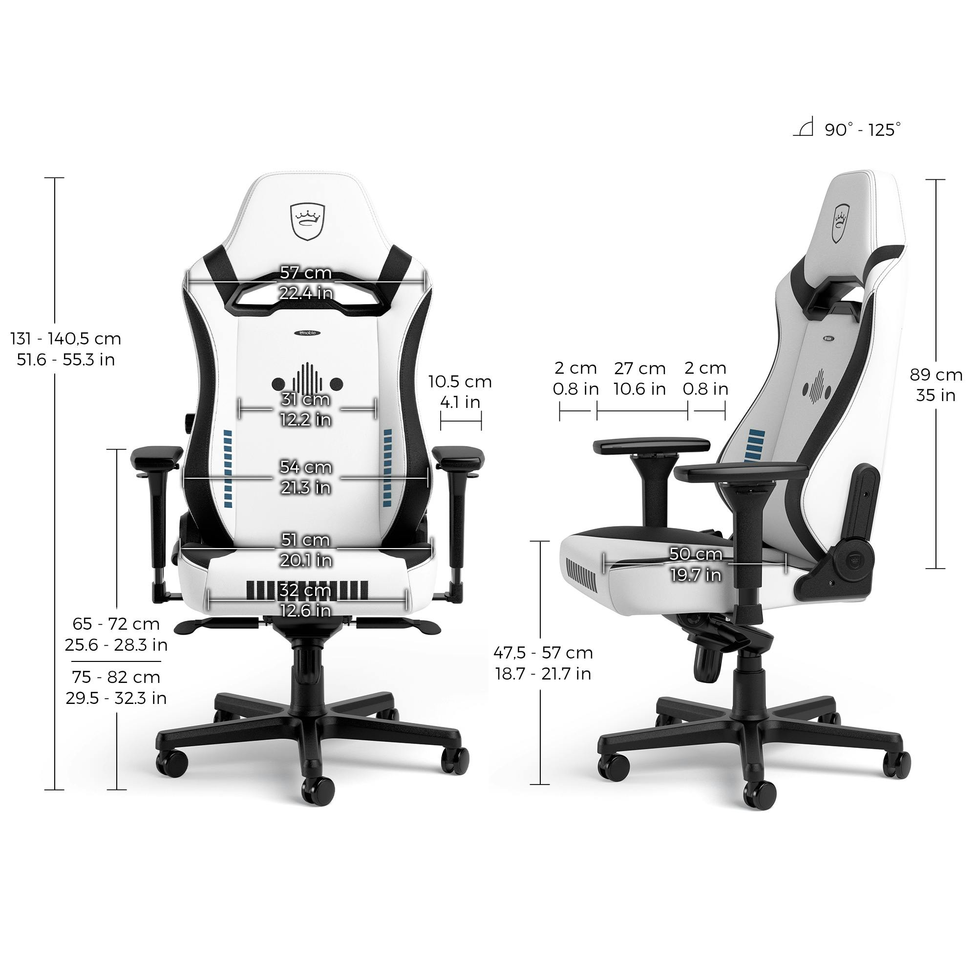 dimensions noblechairs HERO ST Stormtrooper Edition