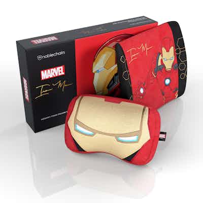Noblechairs - Cojín de espuma de memoria Set de almohadas de la edición Iron Man