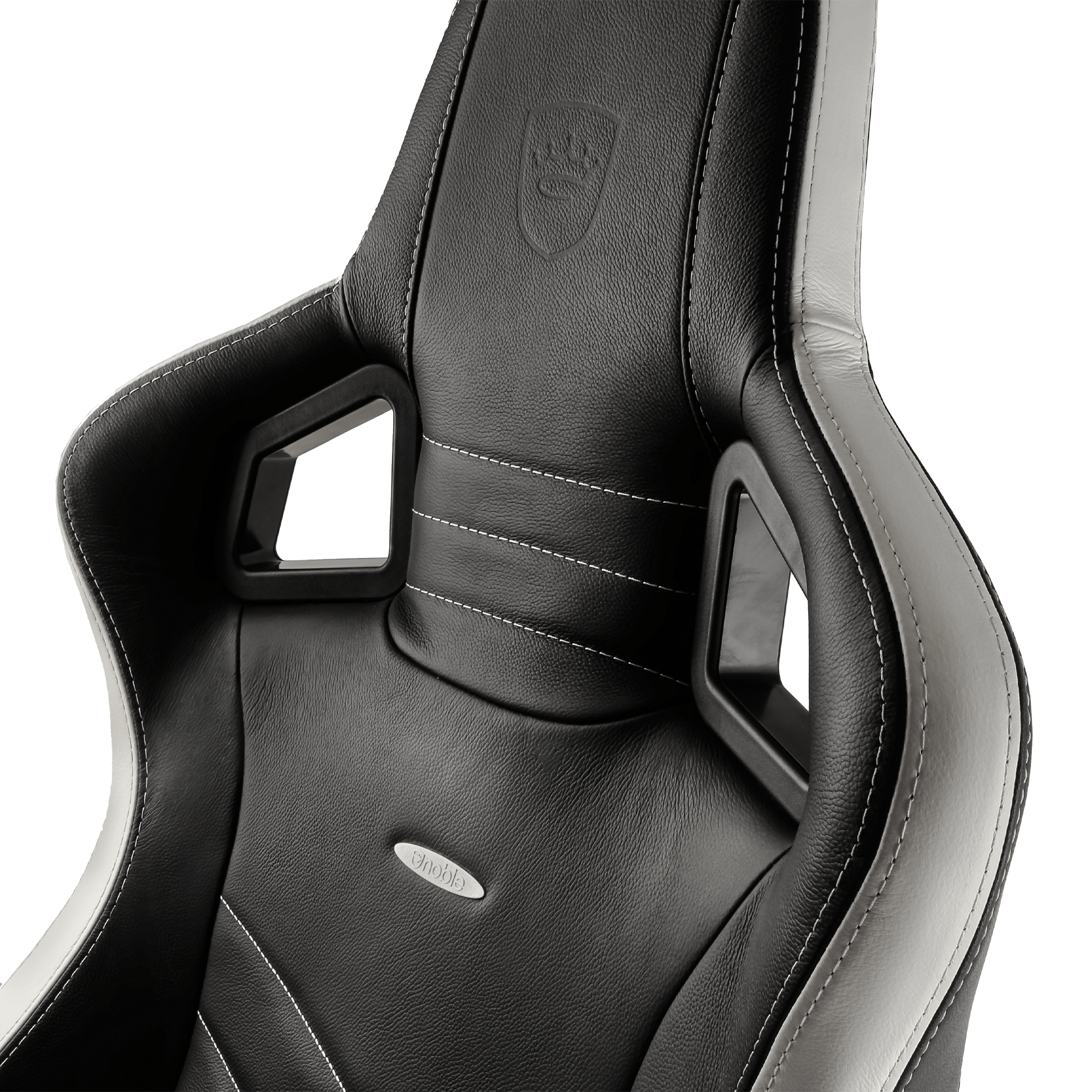 noblechairs - EPIC Real Leather Black/White/Red
