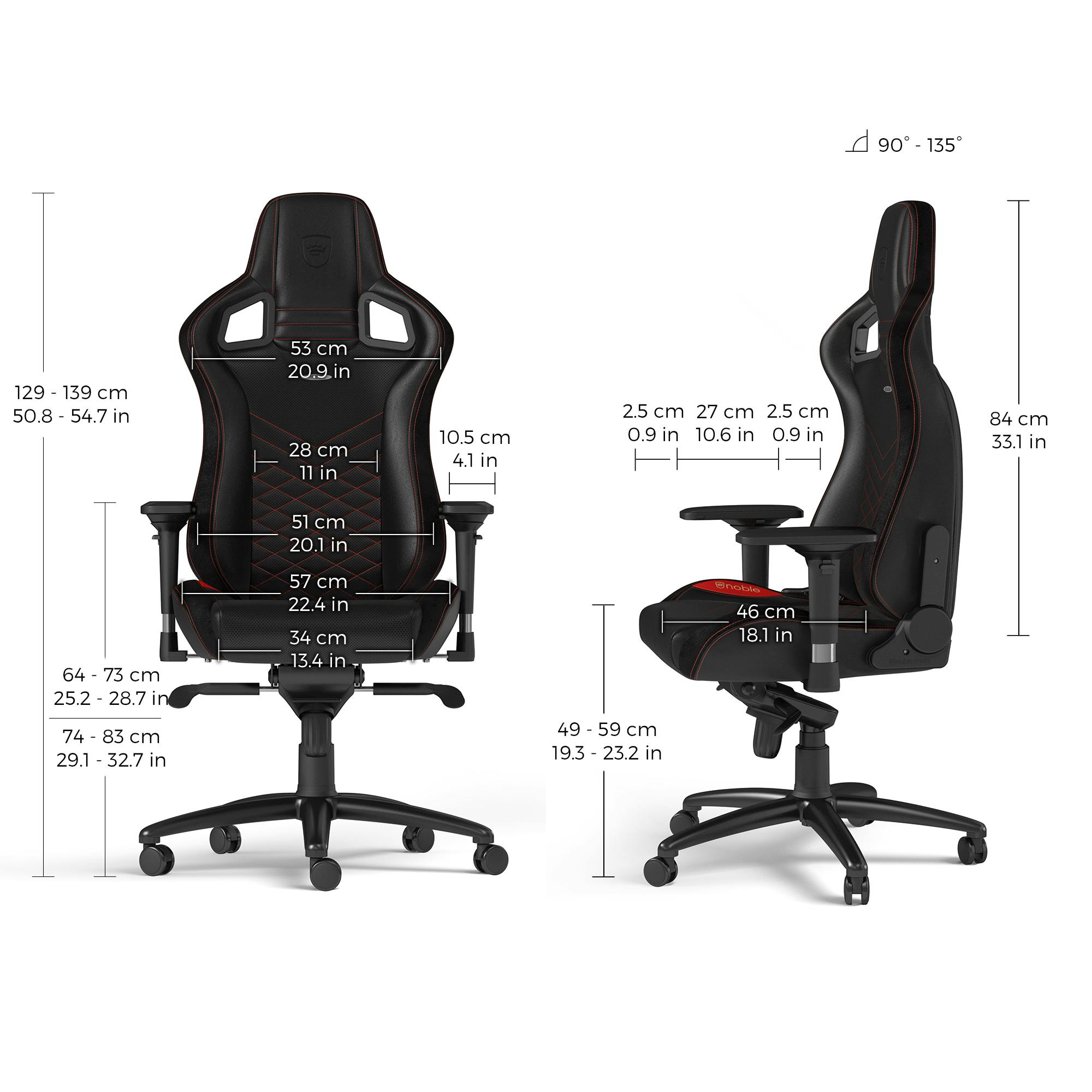 noblechairs - EPIC Noir/Rouge