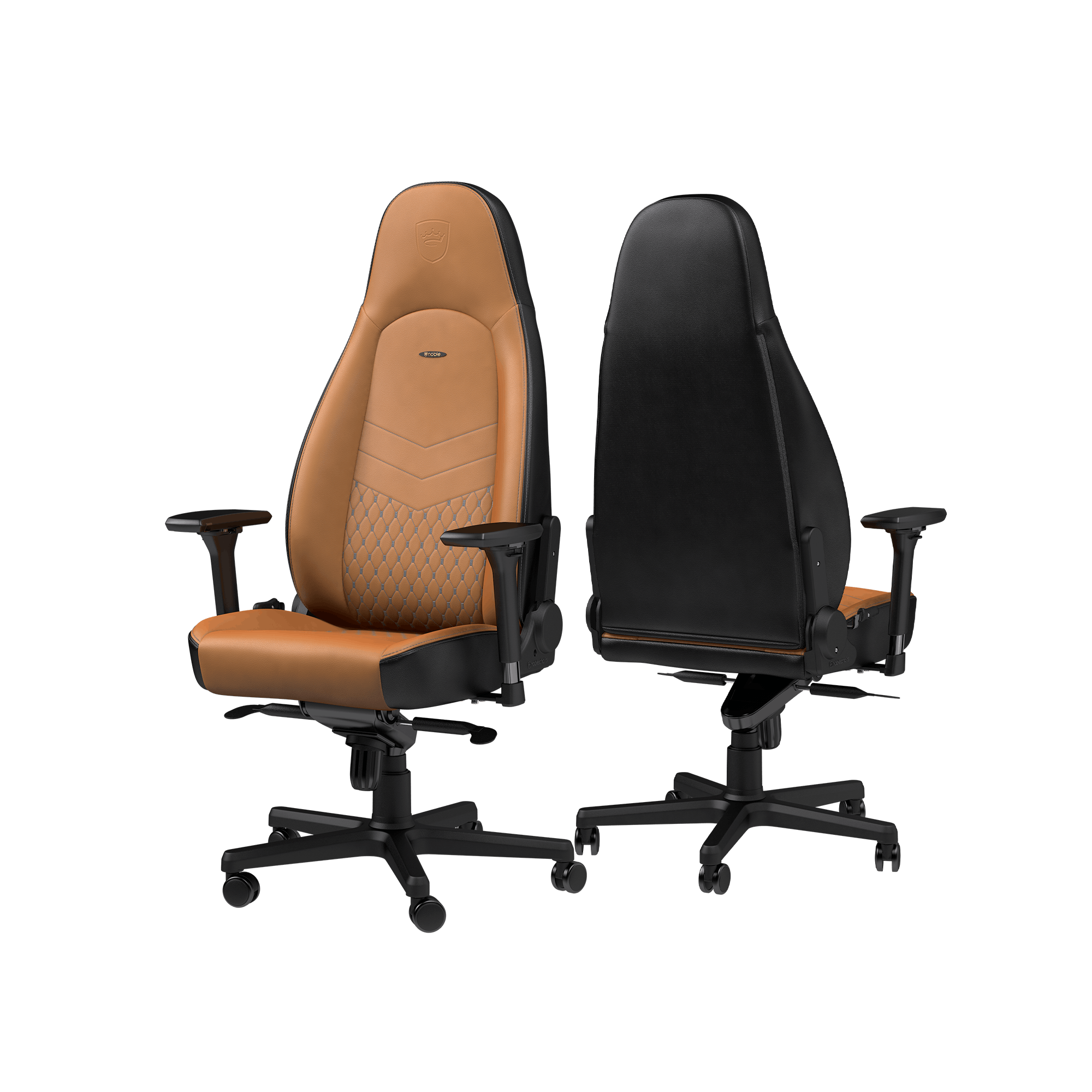 noblechairs - ICON Echtleder Cognac/Schwarz