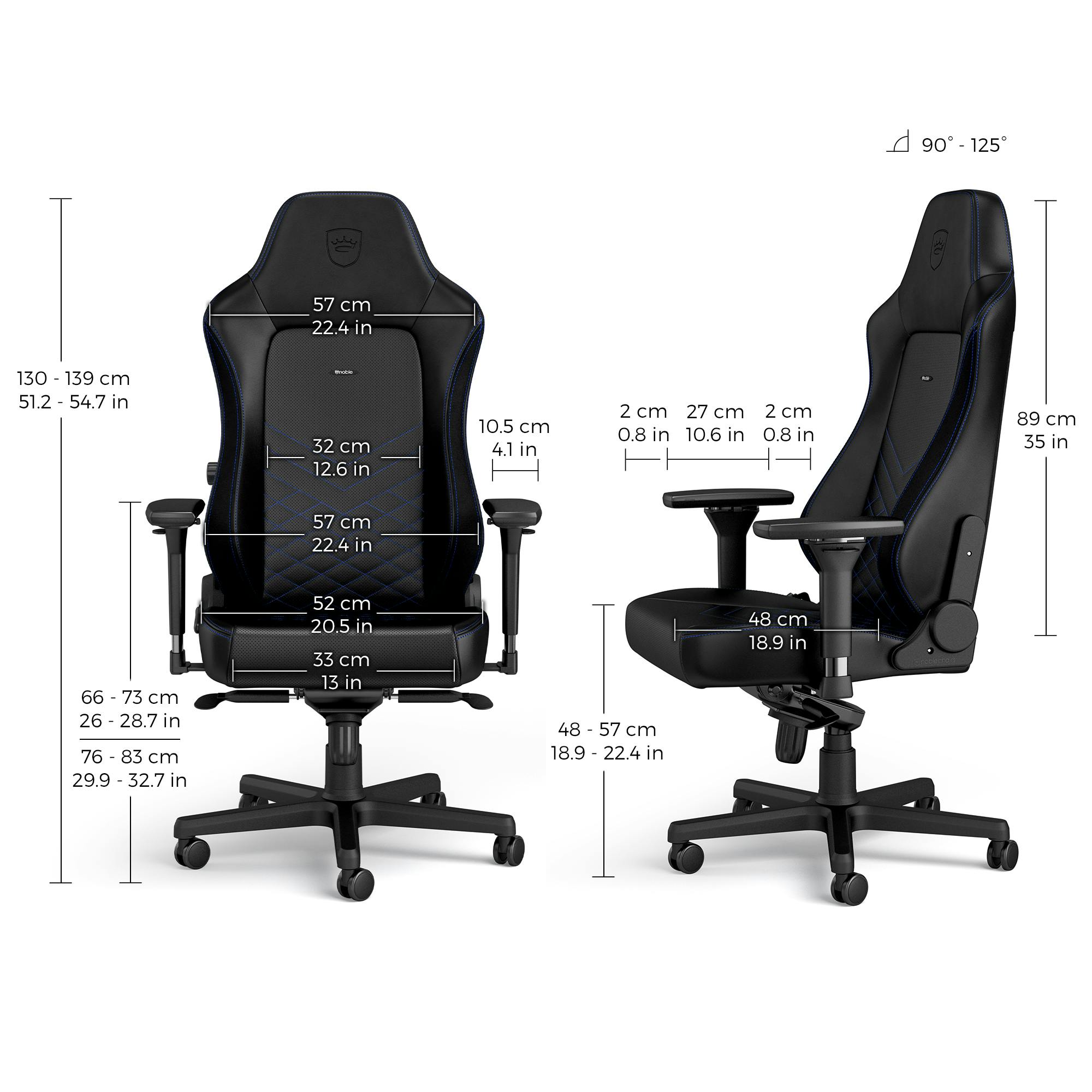 noblechairs - HERO Black/Blue