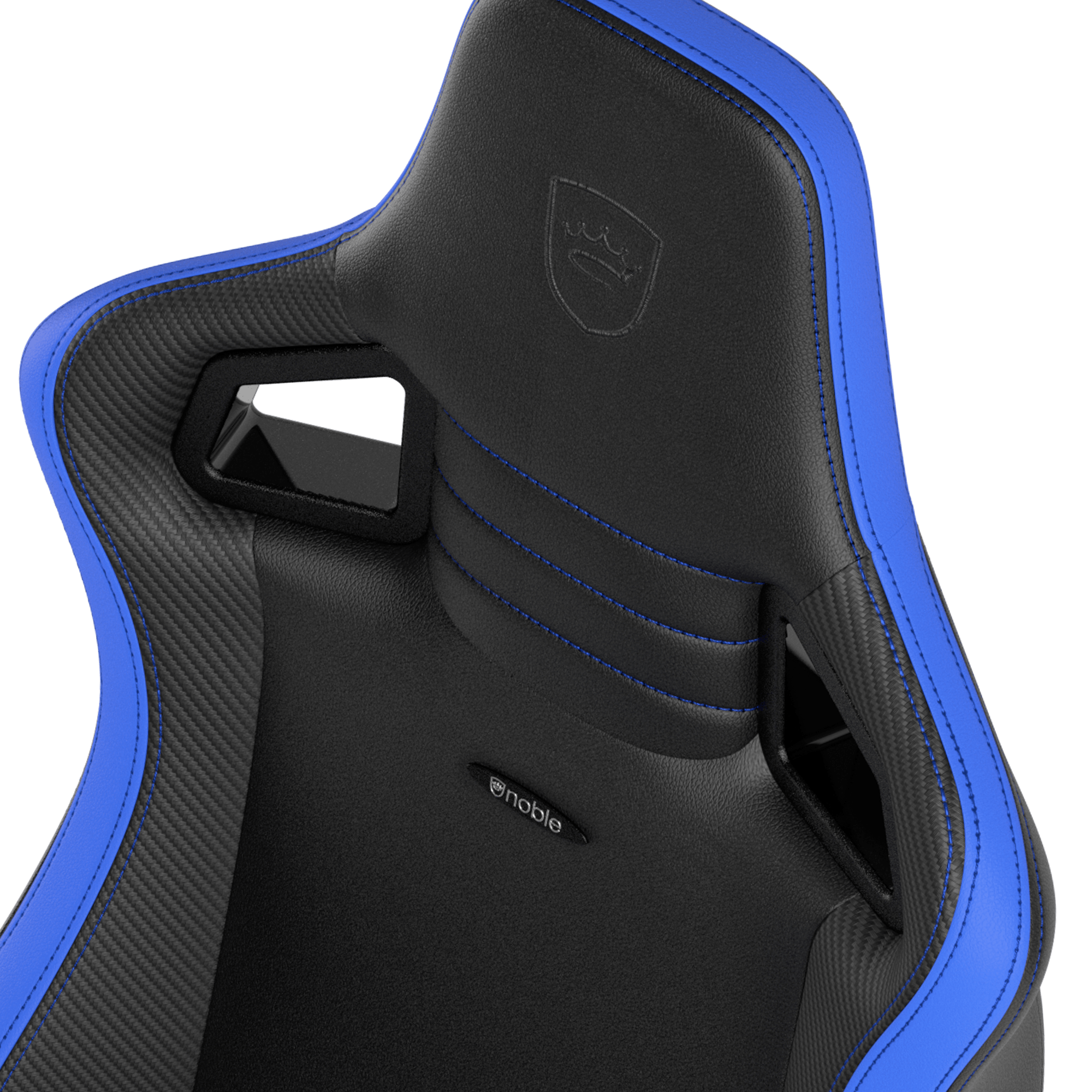noblechairs - EPIC Compact Zwart/Carbon/Blauw