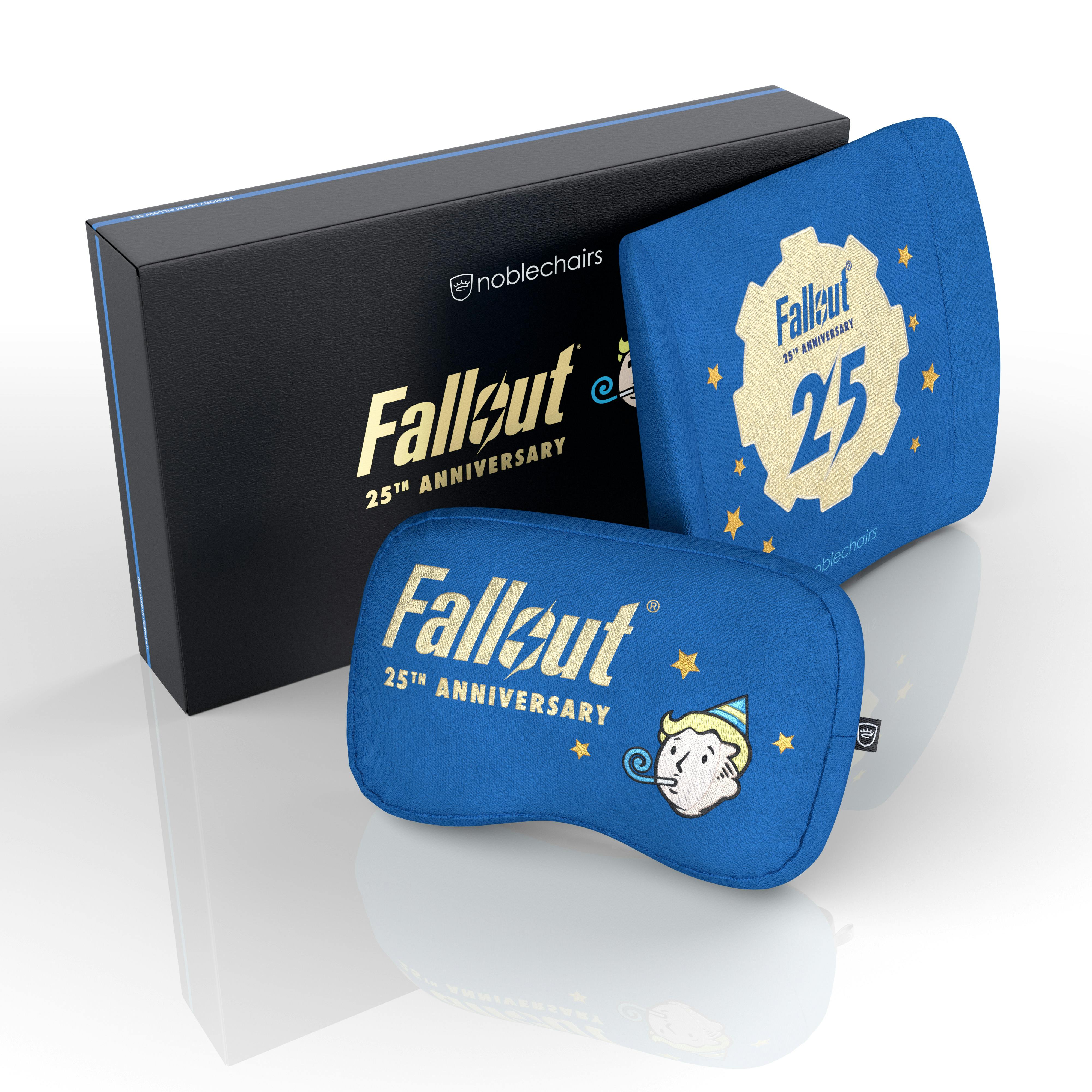noblechairs - Cojín de espuma de memoria Set de almohadas de la edición del 25º aniversario de Fallout 