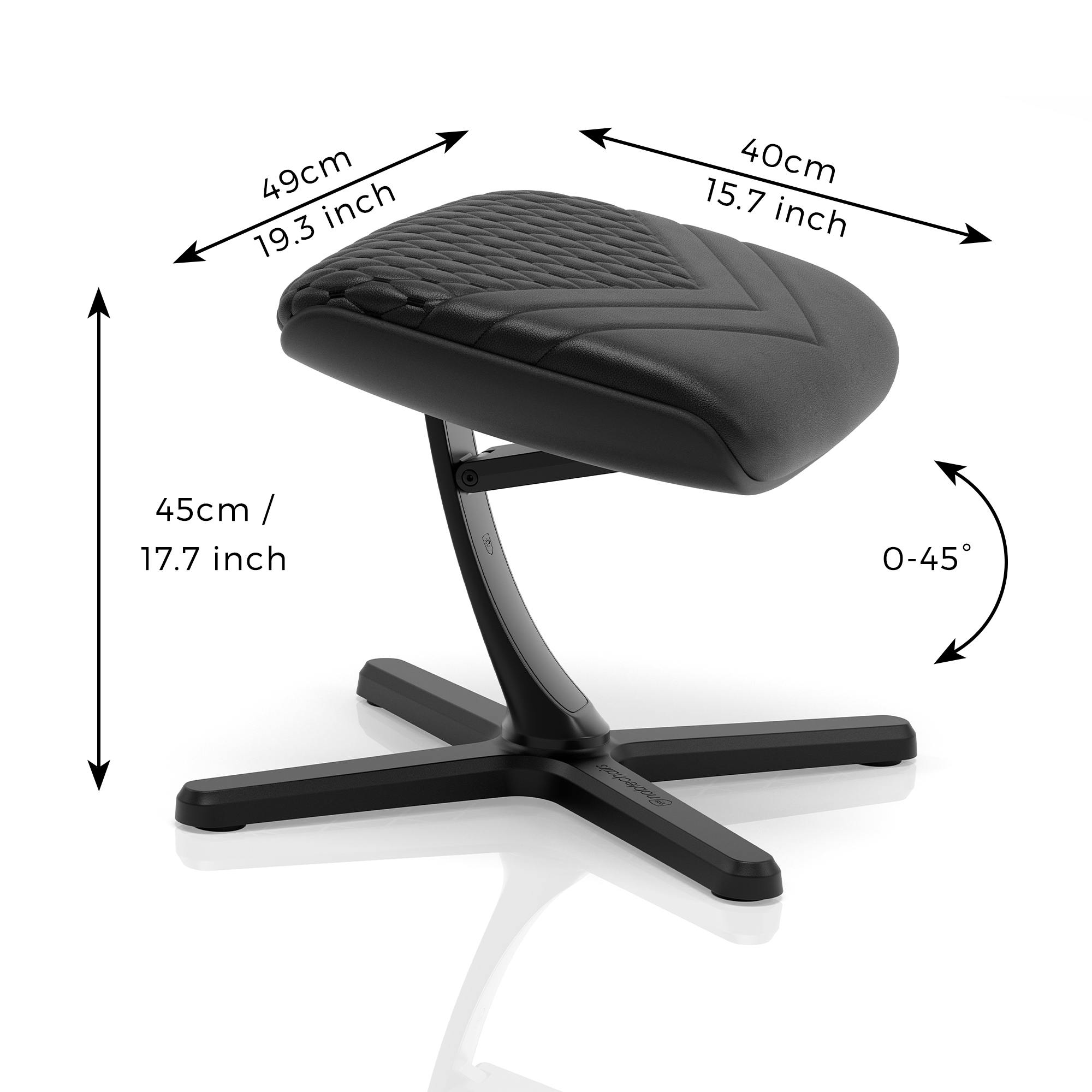 noblechairs - Footrest 2 - Real Leather Black