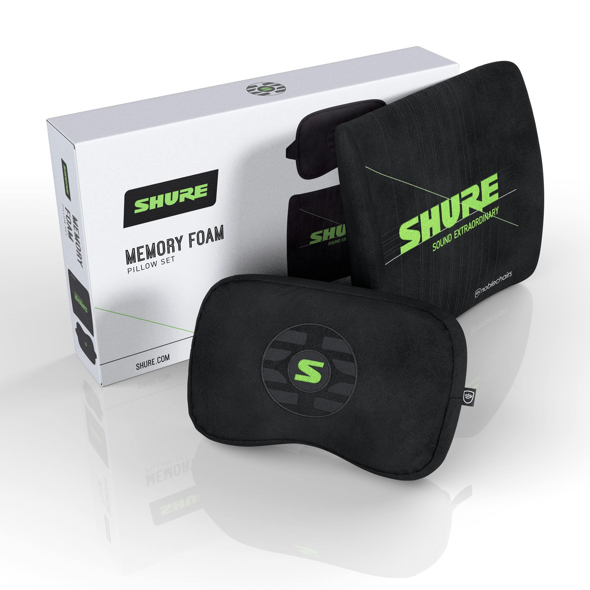 Memory Foam Kissenset - Shure Edition