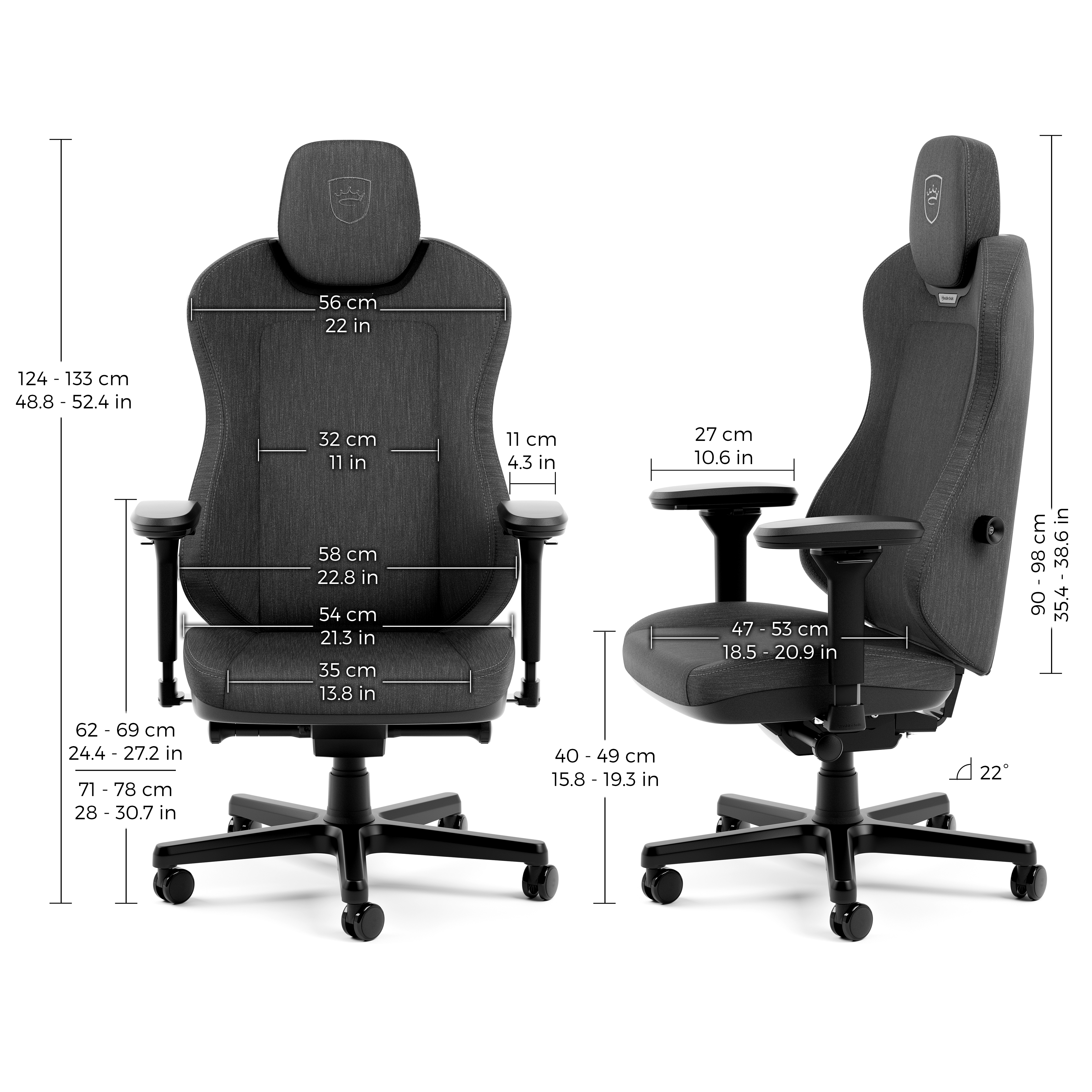 noblechairs - AURA TX Anthrazit