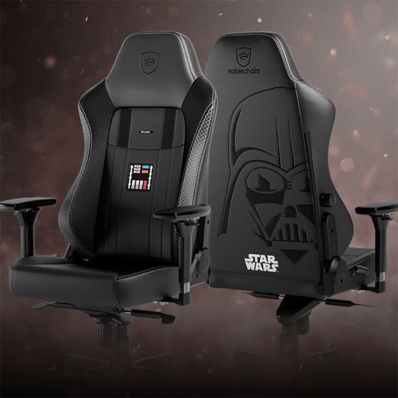 gaming chair Darth Vader veganes PU Leder Rück- und Front-Ansicht