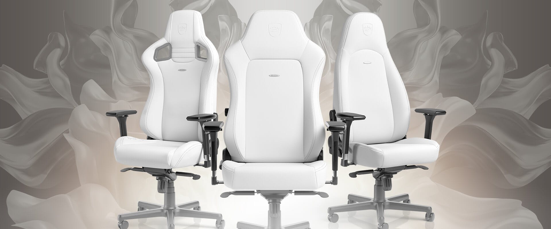 noblechairs EPIC HERO ICON Gaming Chairs White Edition