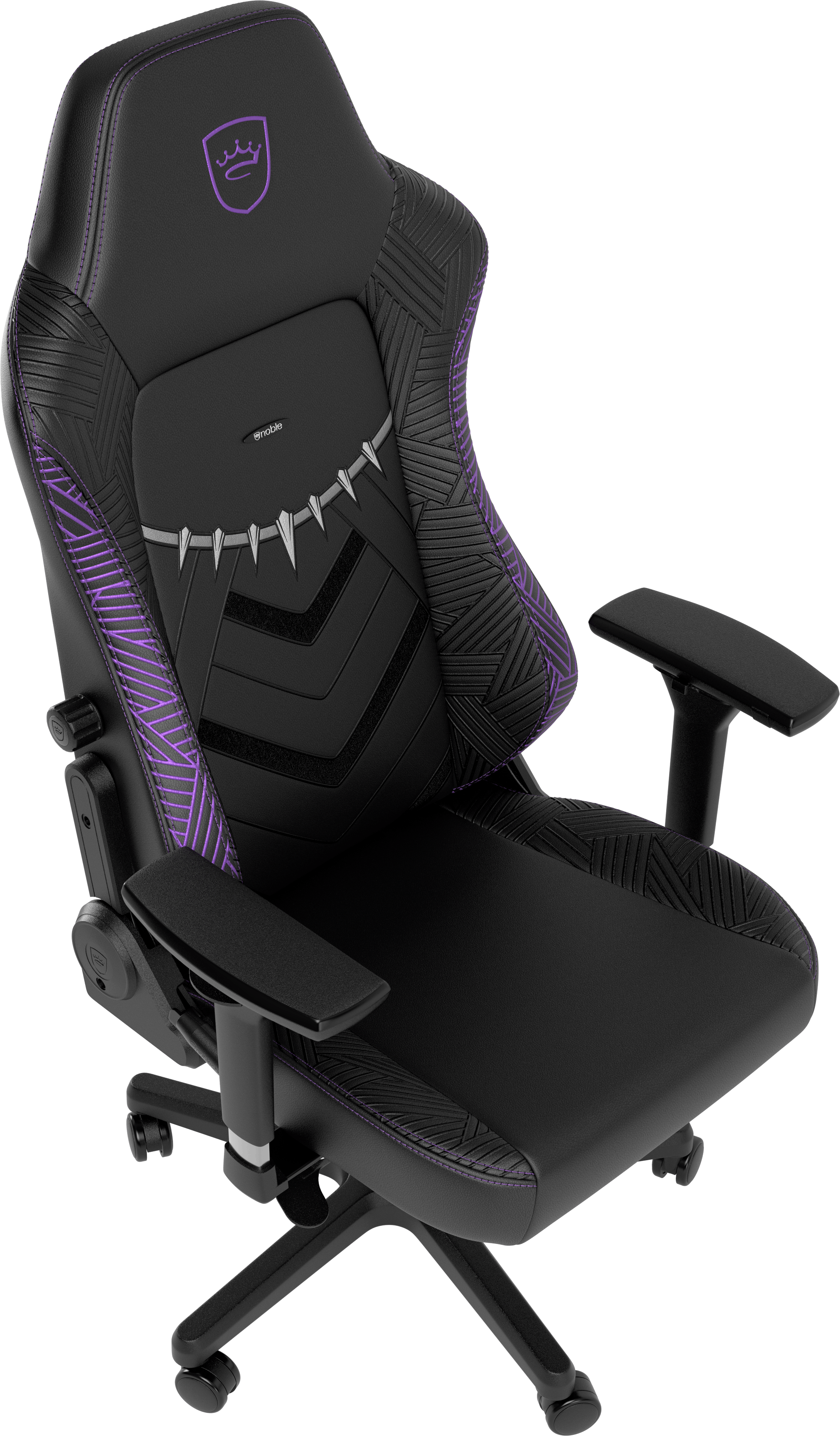 gaming chair vegan Black Panther adjustable armrests