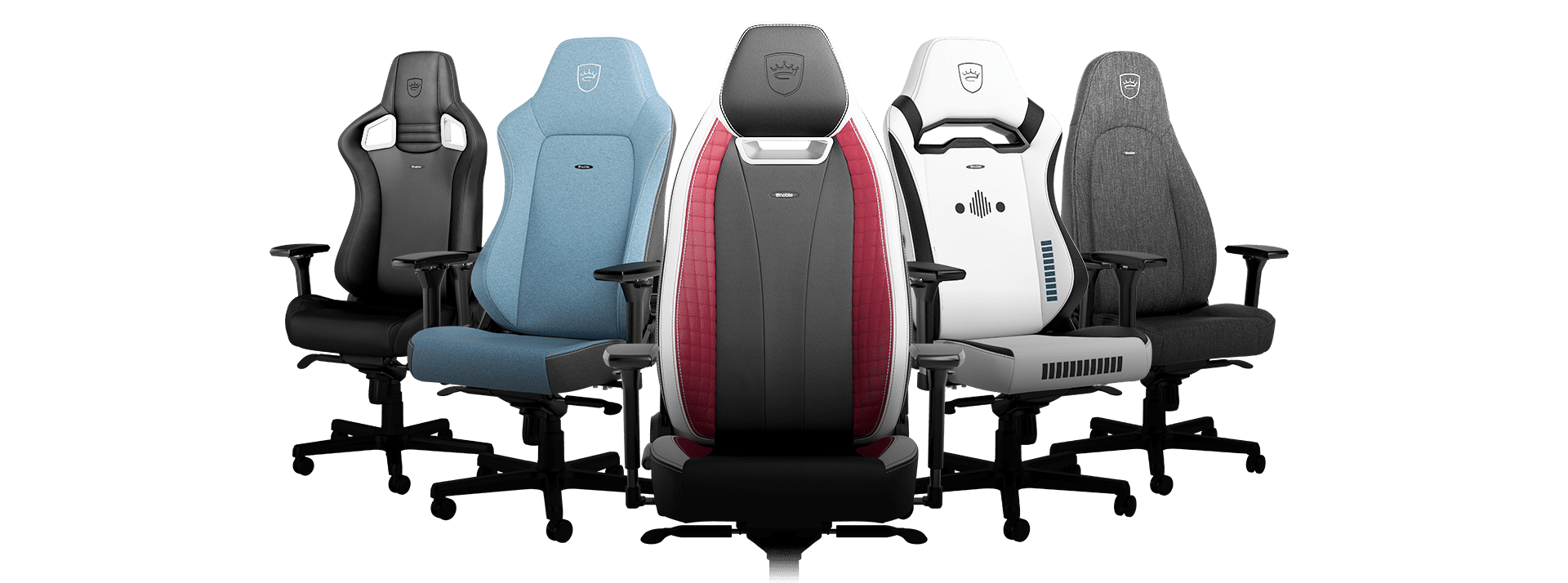 noblechairs gaming chair product portfolio