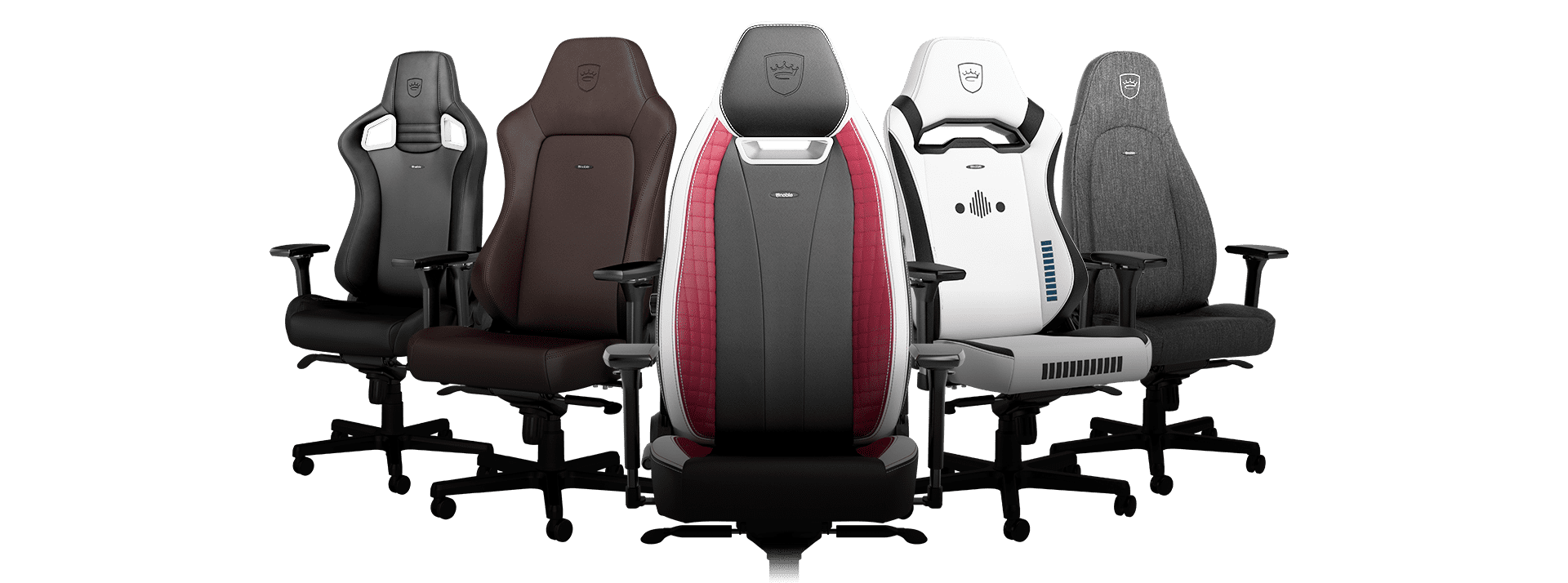 noblechairs gaming chair product portfolio