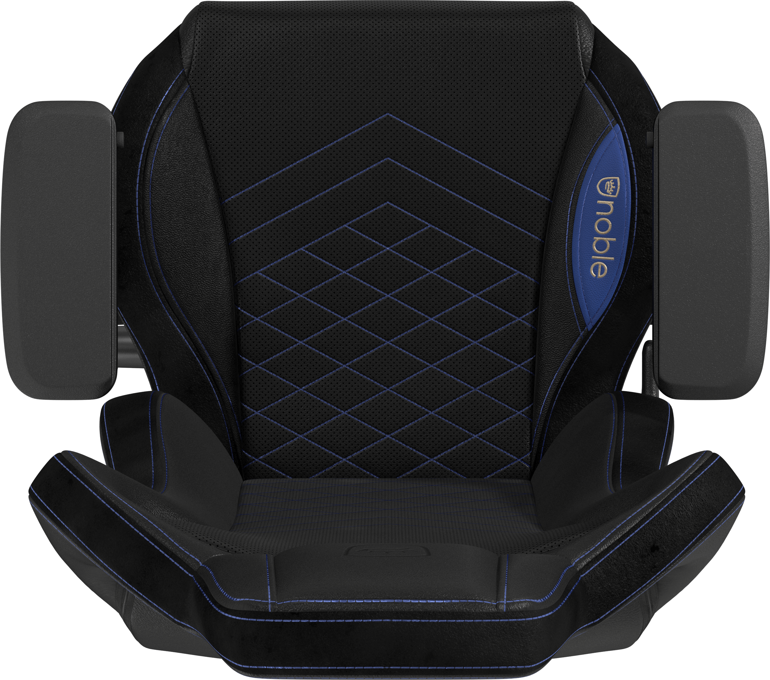 4D armrests EPIC PU Black Blue