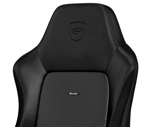 gaming chair vegan HERO Black Platinum White elegance