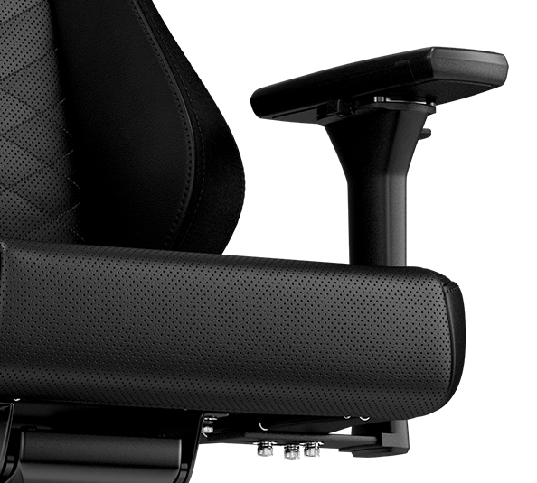 gaming chair vegan HERO Black Platinum White 4D armrests