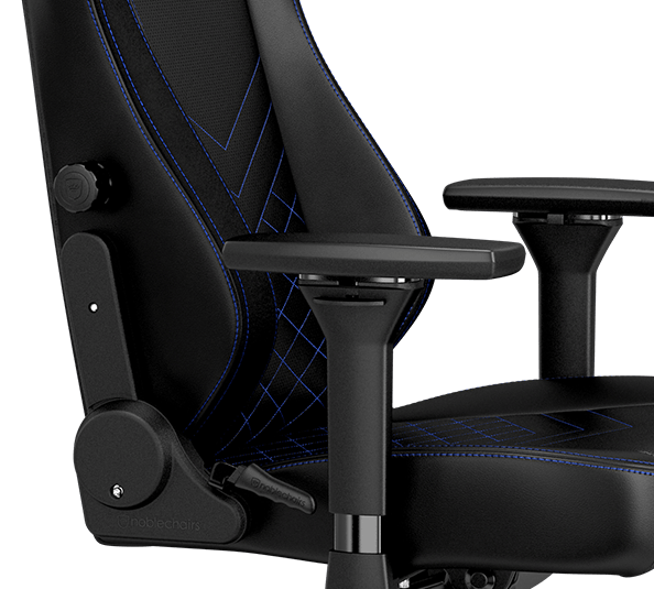 gaming chair vegan HERO Black Blue lumbar support