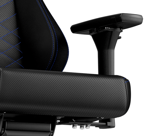 gaming chair vegan HERO Black Blue 4D armrests