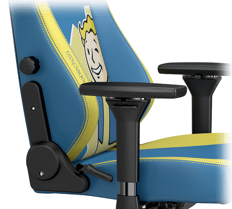 gaming chair vegan HERO Fallout Vault Tec lumbar support