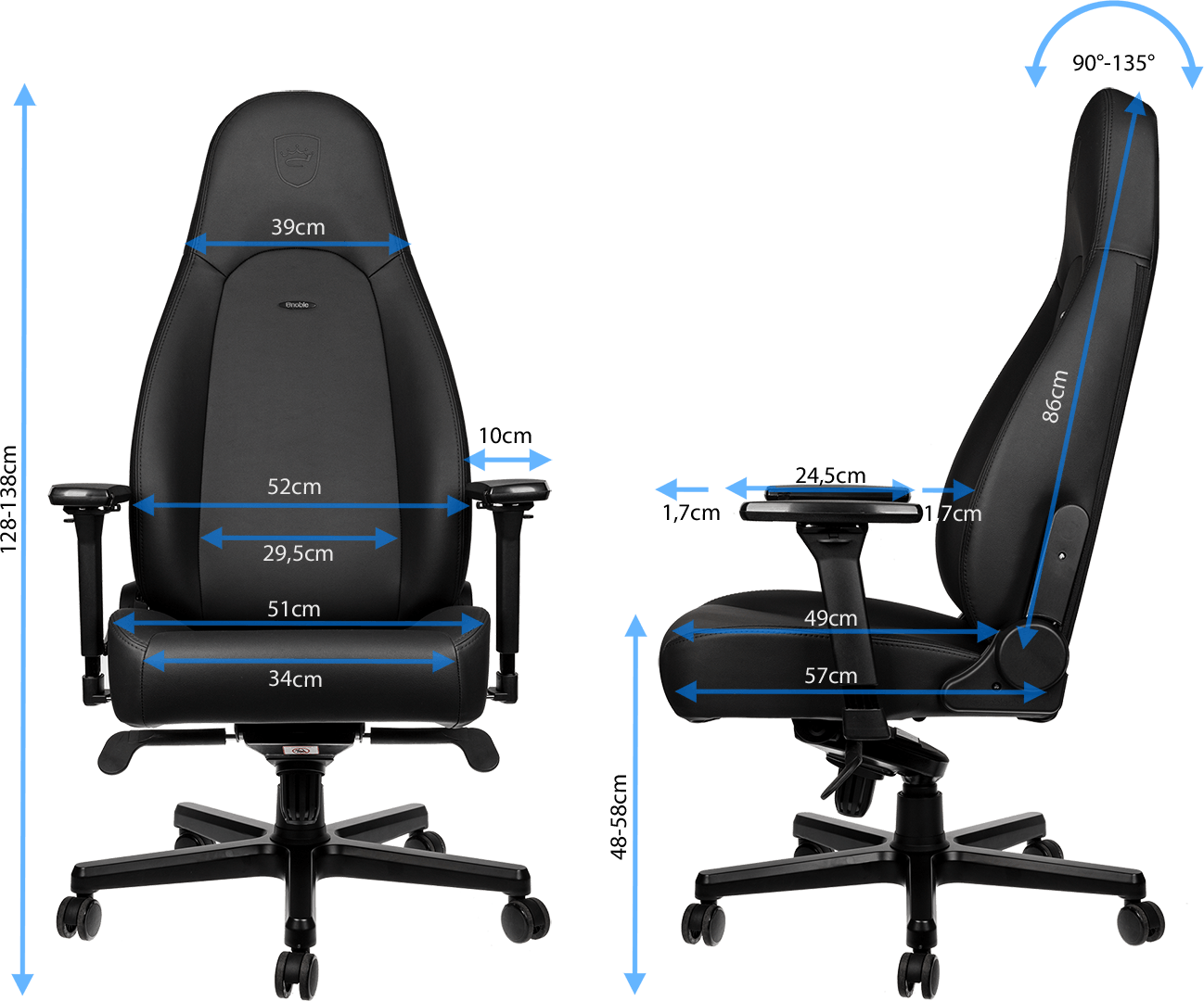 noblechairs - ICON Black Edition - The best just got even better 