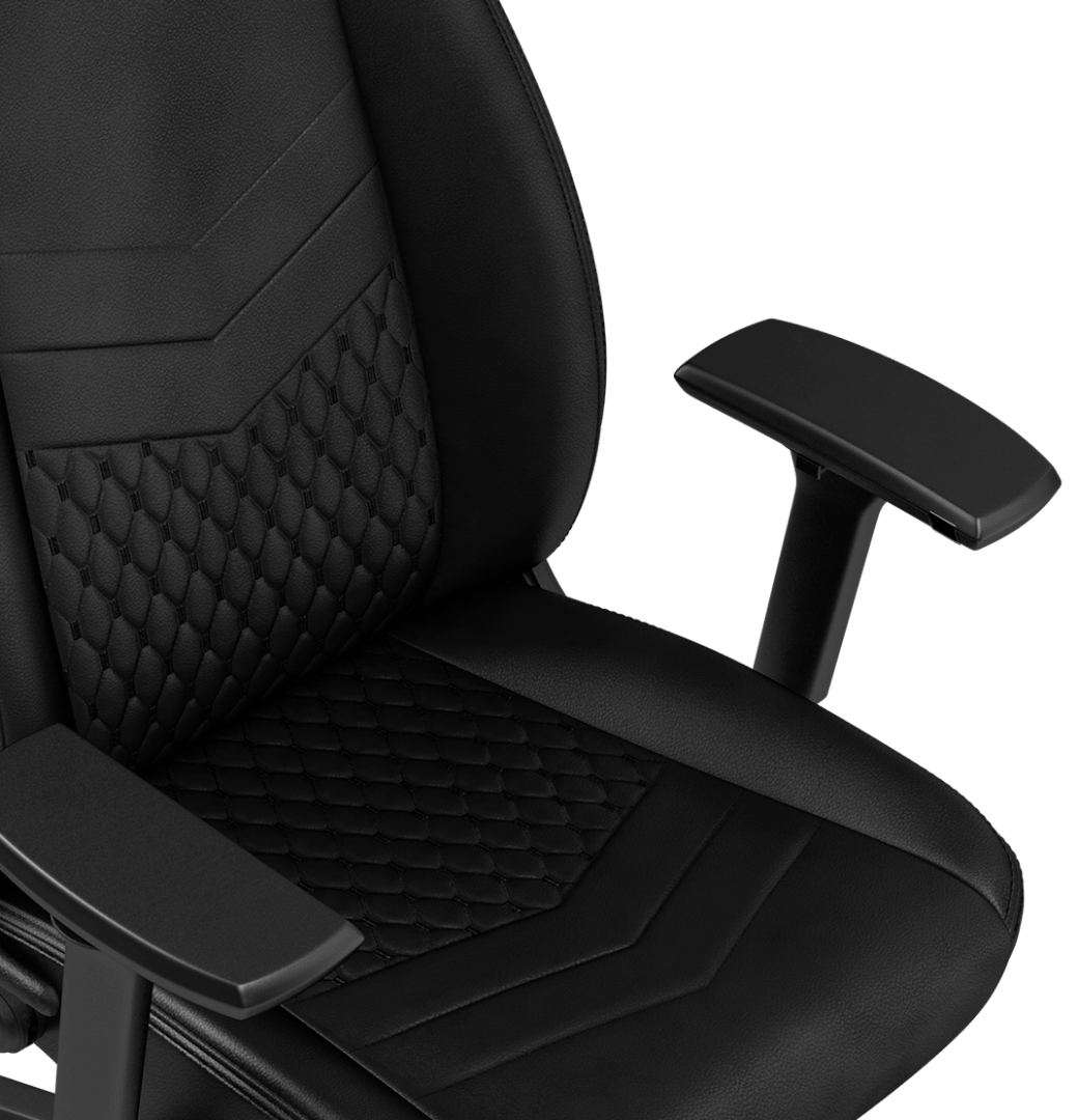 4D armrests ICON PU Black