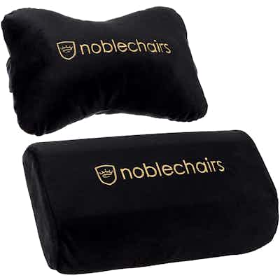 Noblechairs - Juego de almohadas Negro/Oro
