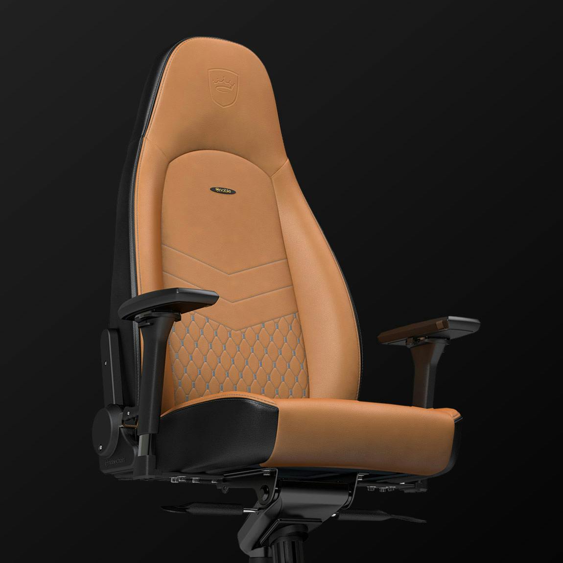 ICON Real Leather Cognac / Black